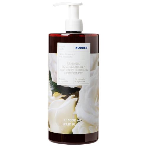 Korres Renewing Body Cleanser White Blossom Αναζωογονητικό Αφρόλουτρο με Άρωμα από Λευκά Άνθη & Περγαμόντο 1000ml